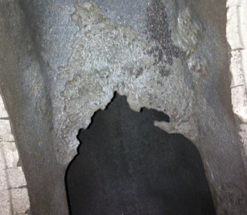 Cavitation Damage Before Repair